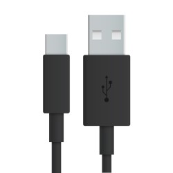 CABLE USB TYPE C - 2M - NOIR