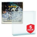 Evoretro - 5 Protections en Plastique Souple : Display Pokemon Japonaise Large