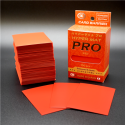 KMC - 100 Sleeves Hyper Mat Pro Embossed & Matte : Red - 66x91mm