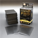 KMC - 100 Sleeves Hyper Mat Pro Embossed & Matte : Black - 66x91mm