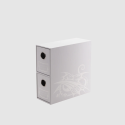 DS - Fortress - 2 Card Drawers : Vertical - White / Blanc